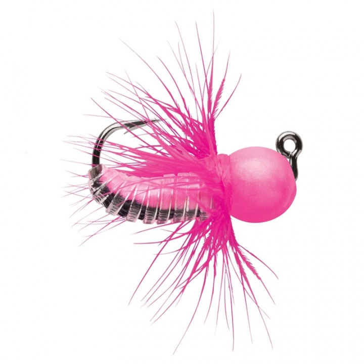 VMC Tungsten Fly Jig 1,8g ( 2-pack) - Glow Pink i gruppen Vinterfiske / Pimpelfiske / Mormyska hos Jiggar Sverige AB (129808)