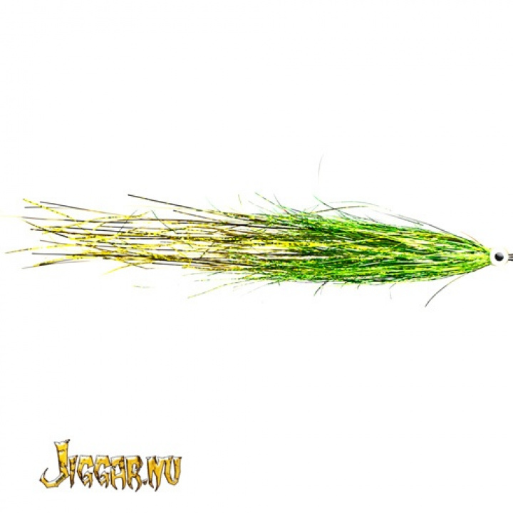 Bauer Pike Flies UV Green Gold i gruppen Fiskedrag / Flugor hos Jiggar Sverige AB (4830)