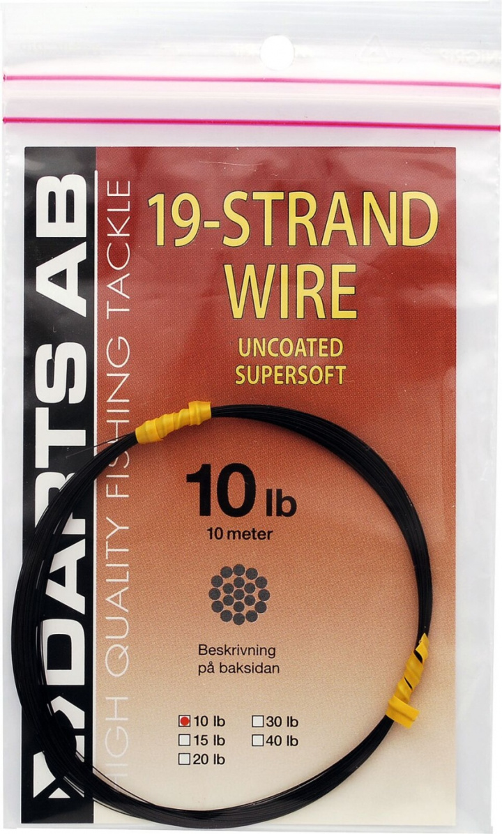 Darts 19-strand Wire Uncoated Supersoft i gruppen Tillbehör / Krok & småplock / Tafsmaterial hos Jiggar Sverige AB (8707)