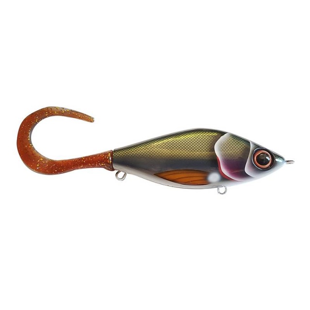 Strike Pro TrueGlide Guppie Jr 11cm SINKING 70g Kemijoki - Motoroil Glitter