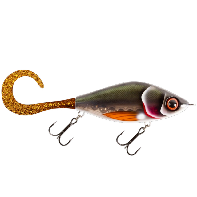 Strike Pro TrueGlide Guppie Jr 11cm SINKING 70g Kemijoki - Motoroil Glitter