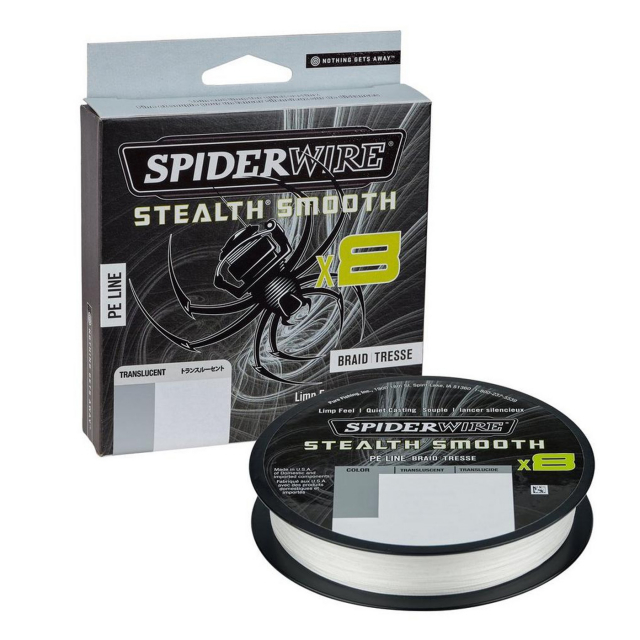 SPIDERWIRE STEALTH SMOOTH 8 TRANSLUCENT (WHITE)