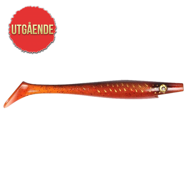Strike Pro Pig Shad Jr 20cm 50g Red Motoroil Pike UV (2-pack)