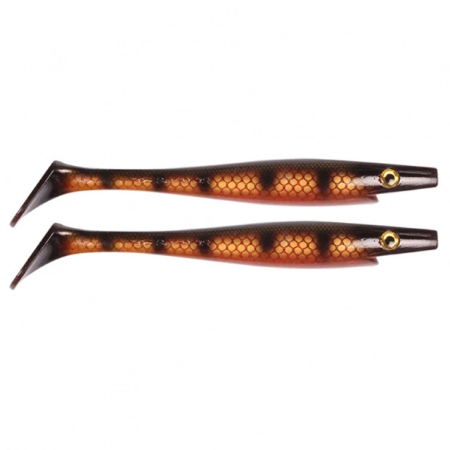 Strike Pro Pig Shad Jr 20cm 50g Black Okiboji Perch (2-pack)