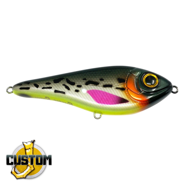 Strike Pro Buster Swim slow sink 13cm 65g Gäddfemman 2021 - Punkargojan