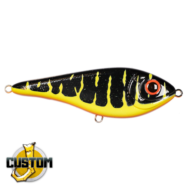 Strike Pro Buster Swim slow sink 13cm 65g Black Pike