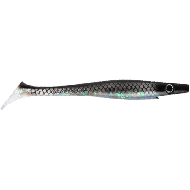 Strike Pro Pig Shad Jr 20cm 50g Midnight Shiner (2-pack)