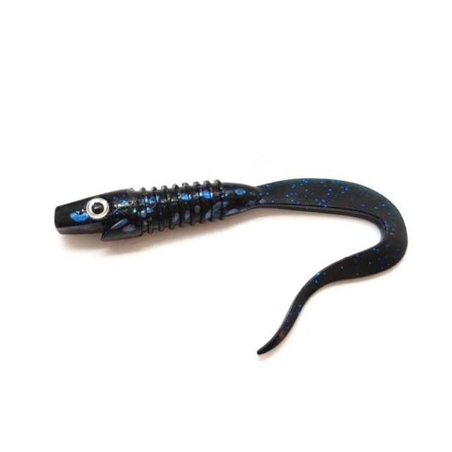 Strike Pro Pigster Tail 12cm 5g Abborrfemman Smurfen(10-pack)