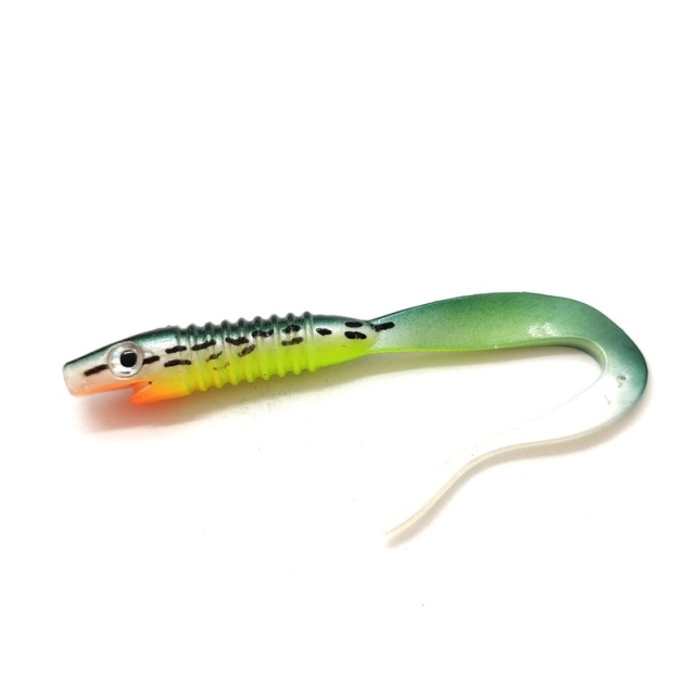 Strike Pro Pigster Tail 12cm 5g Abborrfemman Punkargojan(10-pack)