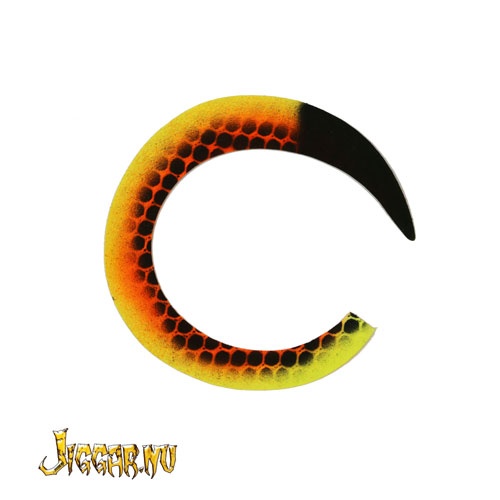 Custom Jumbo Wiggle-tail by Backlure Slim - BBQ