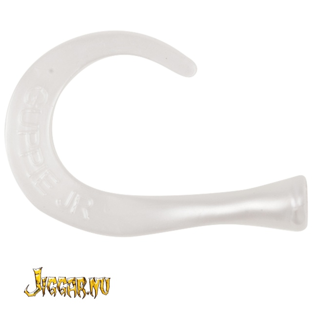 Guppie Tail - 3 curly / 1 Paddel - Pearl White