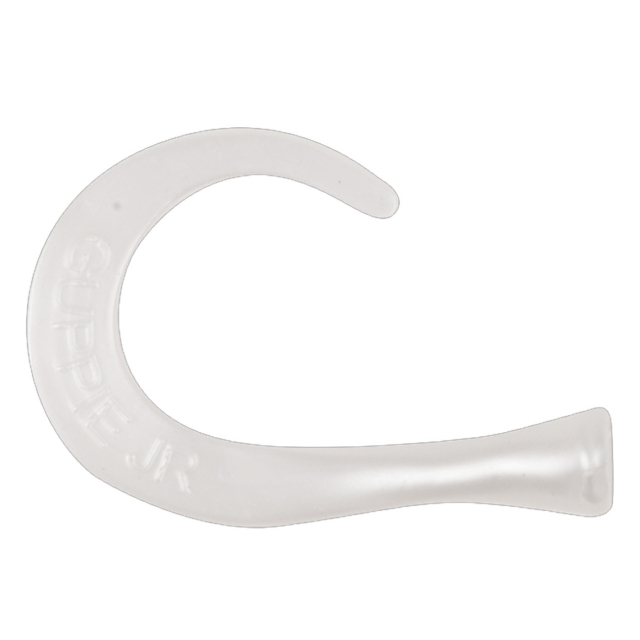 Guppie Tail - 3 curly / 1 Paddel - Pearl White