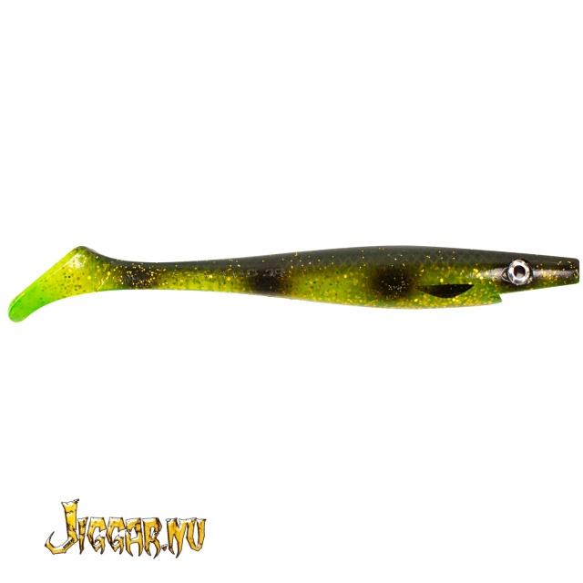 Strike Pro Pig Shad Jr 20cm 50g Olive Spotted Bullhead (2-pack)