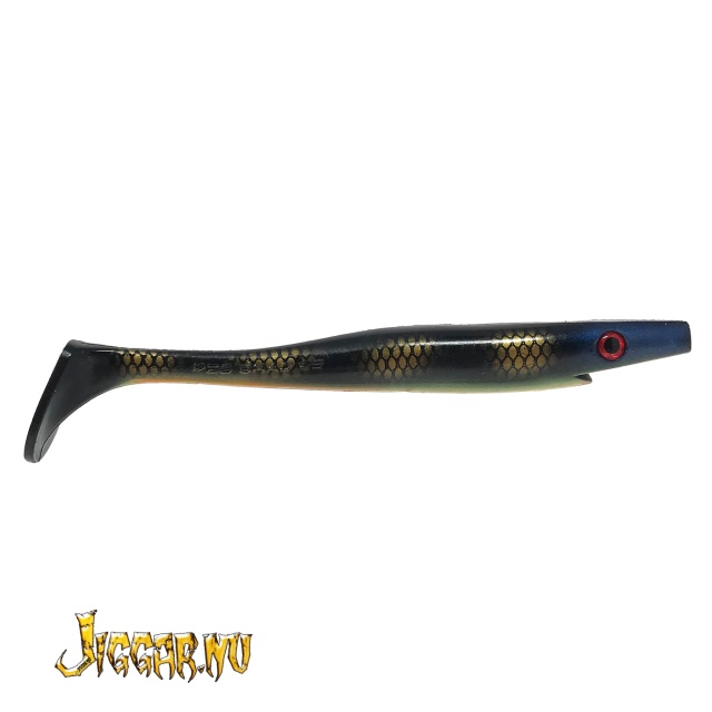Strike Pro Pig Shad Jr 20cm 50g Black Perch (2-pack)
