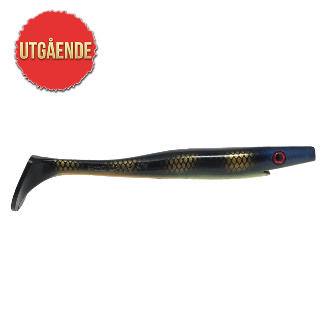 Strike Pro Pig Shad Jr 20cm 50g Black Perch (2-pack)