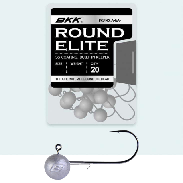 BKK Round Elite Jig Head 2/0 (20-pack)