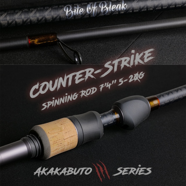 Bite of Bleak Akakabuto Counter Strike Spinning Rod 7´4´´ 5-20g (haspel)