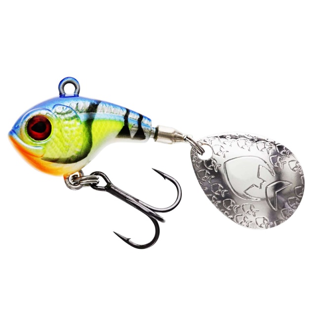 Westin DropBite Spin Tail Jig 3,4cm 17g Chartreuse Blue Craw