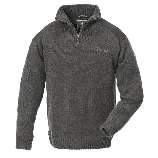 Pinewood Hurricane Sweater D. Grey Melange