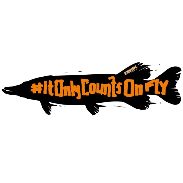Vision It Only Counts 40cm Pike sticker