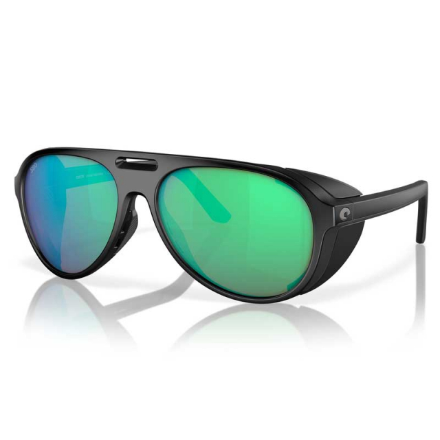 Costa Grand Catalina Matte Black - Green Mirror 580G