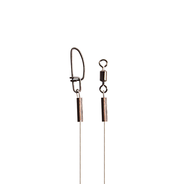 CWC 7x7 Strand Finesse Steel Leader 10'' 25lbs (2-pack)