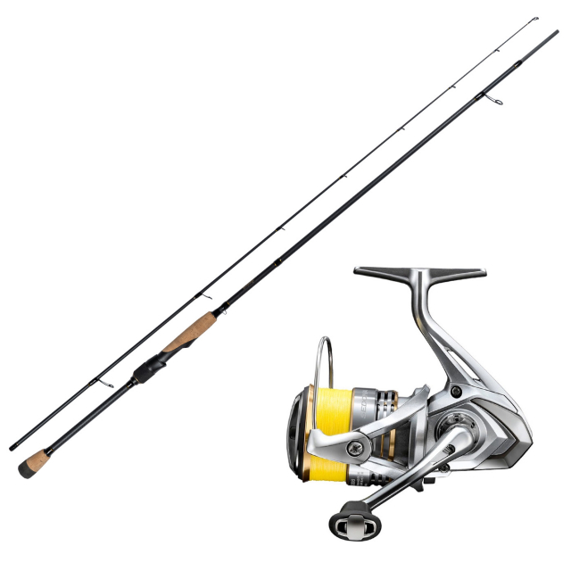 J-Rod Perch 4-14g Shimano Sedona NED Haspelcombo