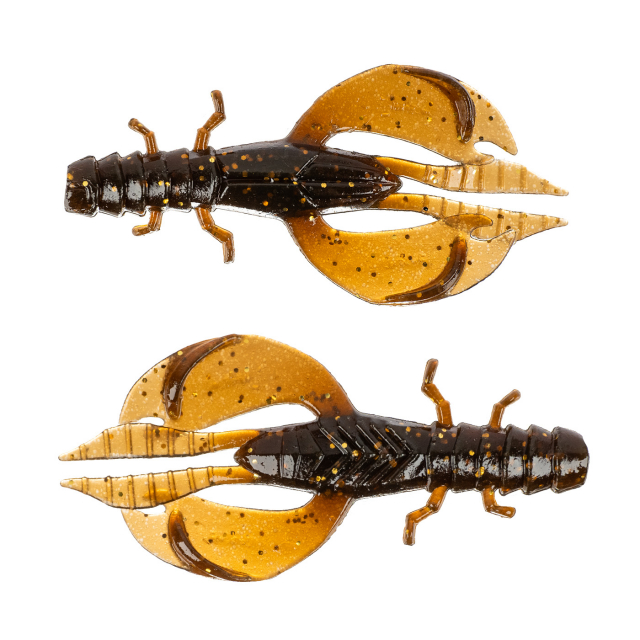 J-Crayfish 8cm Motoroil Glitter (8-pack)