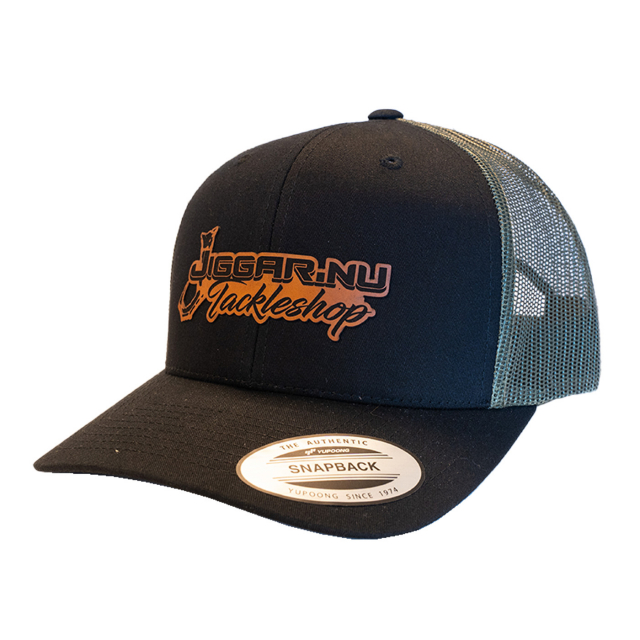 Jiggar Retro Trucker Cap 2 Tone Black Loden