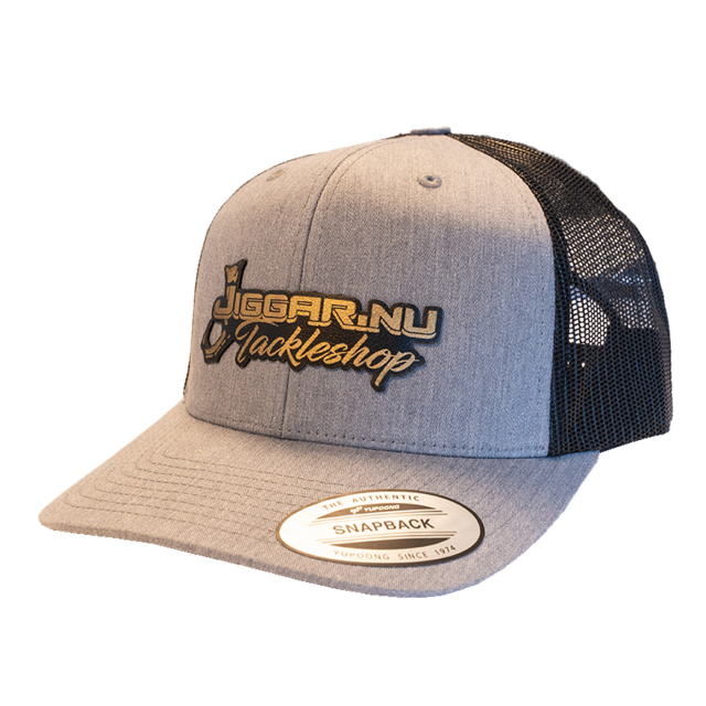Jiggar Retro Trucker Cap 2 Tone Heather Black
