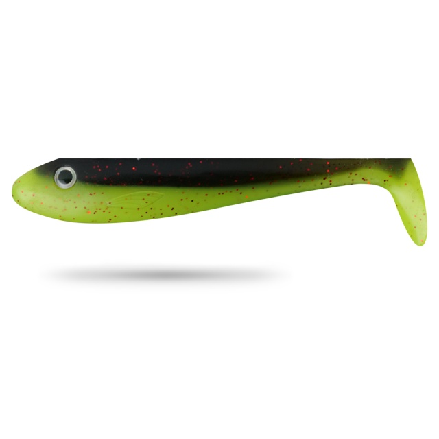 Jiggen Perch 9cm 5-pack - Black Chartreuse