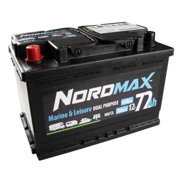 Nordmax Fritidsbatteri 12V 72Ah