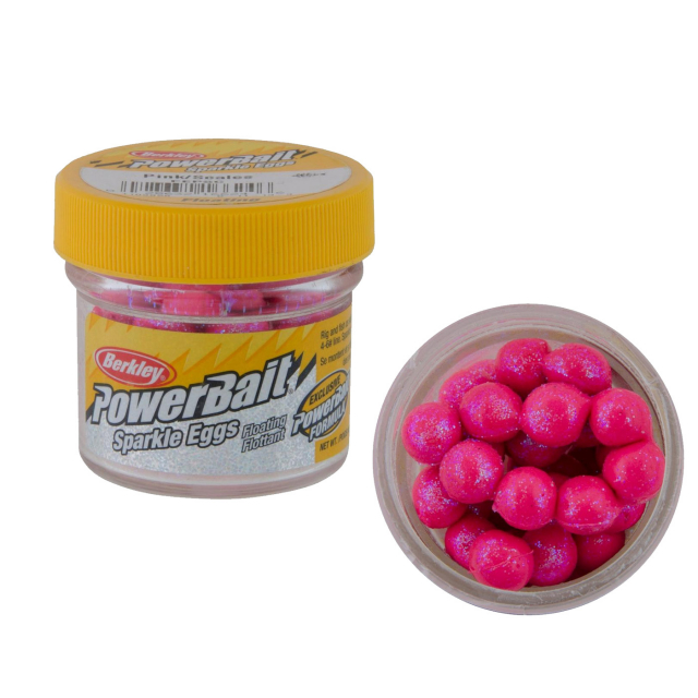 Powerbait Sparkle Power Eggs Pink with Scales