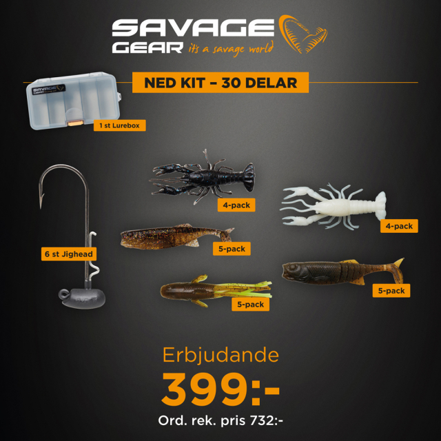 Savage Gear Ned Kit - 30 delar