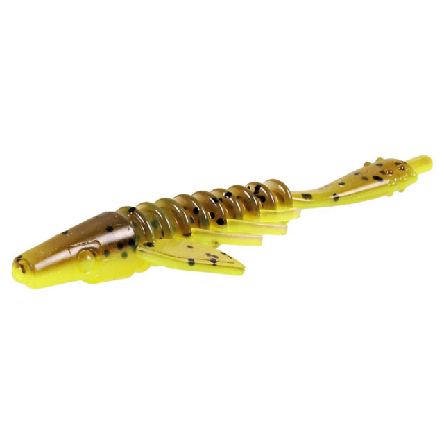 Strike Pro Pigster Gecko 8.5cm 2.5g Brown Chartreuse Flake (4-pack)