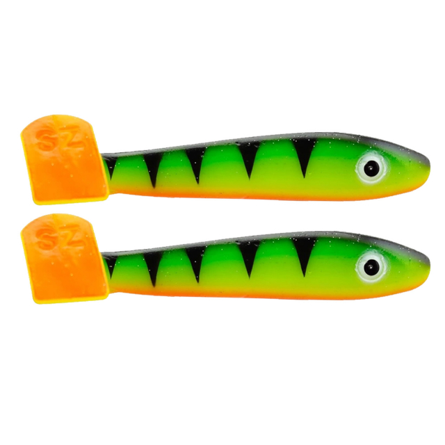 Svartzonker McRubber 21cm Glow Fire Tiger (2-pack)