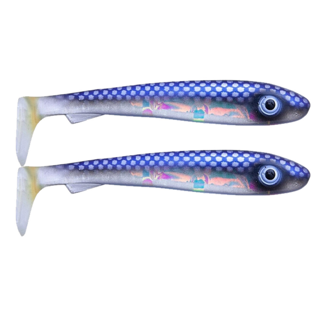 Svartzonker McRubber 21cm UV Series Steel Blue Flash (2-pack)
