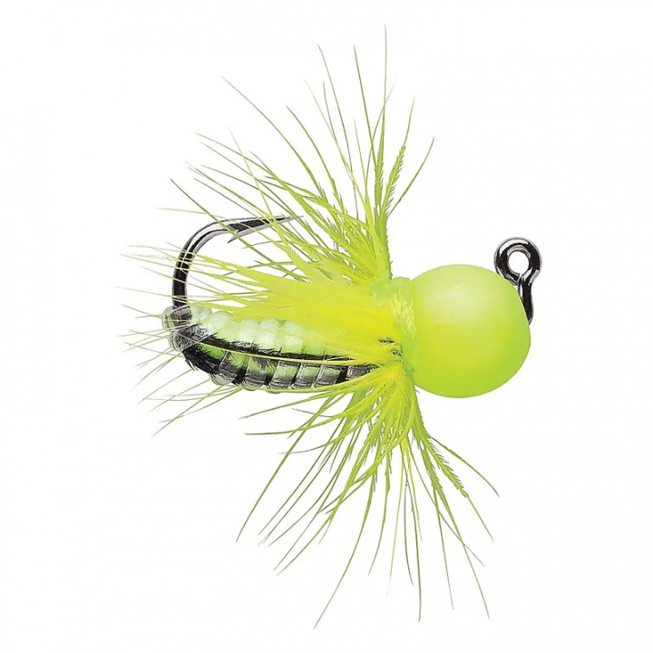 VMC Tungsten Fly Jig 1,8g ( 2-pack) - Glow Chartreuse i gruppen Vinterfiske / Pimpelfiske / Mormyska hos Jiggar Sverige AB (129807)