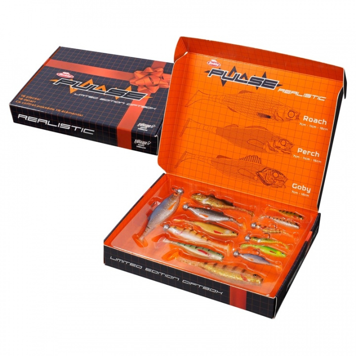 Berkley Pulse Realistic Gift Box 19pcs LTD i gruppen Fiskedrag / Presentboxar hos Jiggar Sverige AB (1560573)