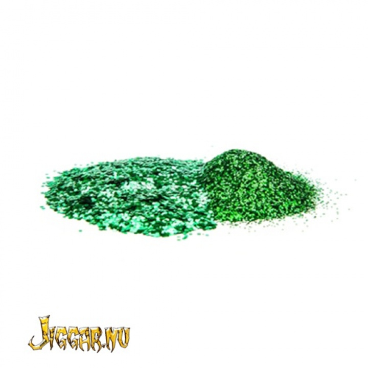 Glitter Grön 80g (0,2mm och 0,5mm) i gruppen hos Jiggar Sverige AB (6759)