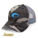 Costa XL Logo Camo Trucker Hat - Black