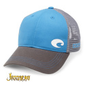 Costa Offset Logo HD Trucker Hat - Blue/Gray