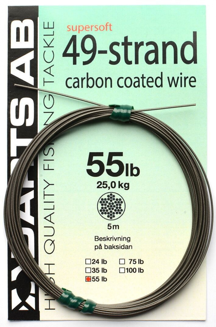 Darts 49-strand carbon coated wire i gruppen Tillbehör / Krok & småplock / Tafsmaterial hos Jiggar Sverige AB (8708)