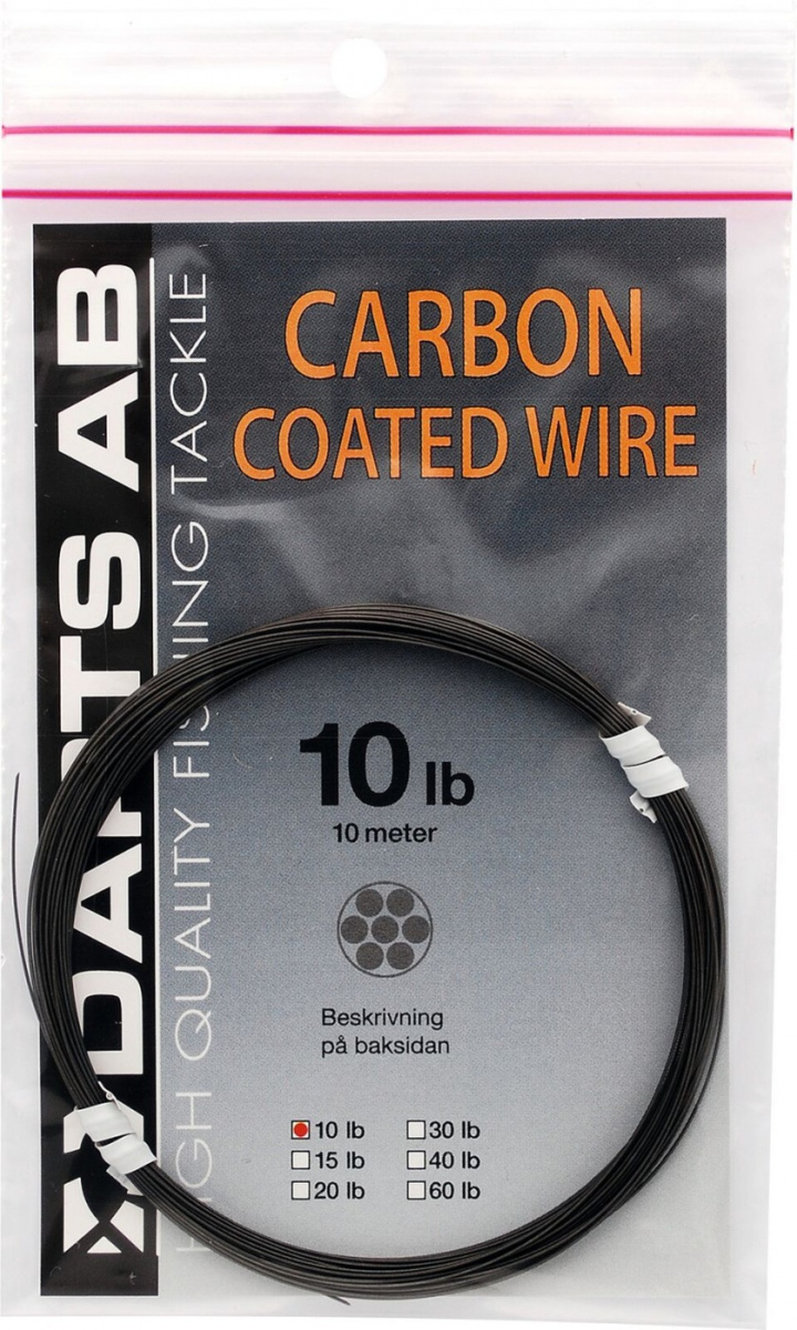 Darts Carbon Coated Wire i gruppen Tillbehör / Krok & småplock / Tafsmaterial hos Jiggar Sverige AB (8713)