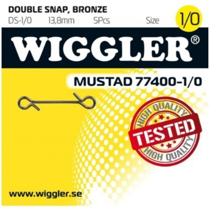 Wiggler Double Snap 1/0 i gruppen Vinterfiske / Pimpelfiske / Tillbehör hos Jiggar Sverige AB (8734)