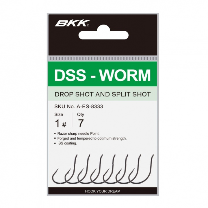BKK DSS-Worm (dropshot) i gruppen Tillbehör / Krok & småplock / Drop-shot tillbehör hos Jiggar Sverige AB (BKK_DSSworm)