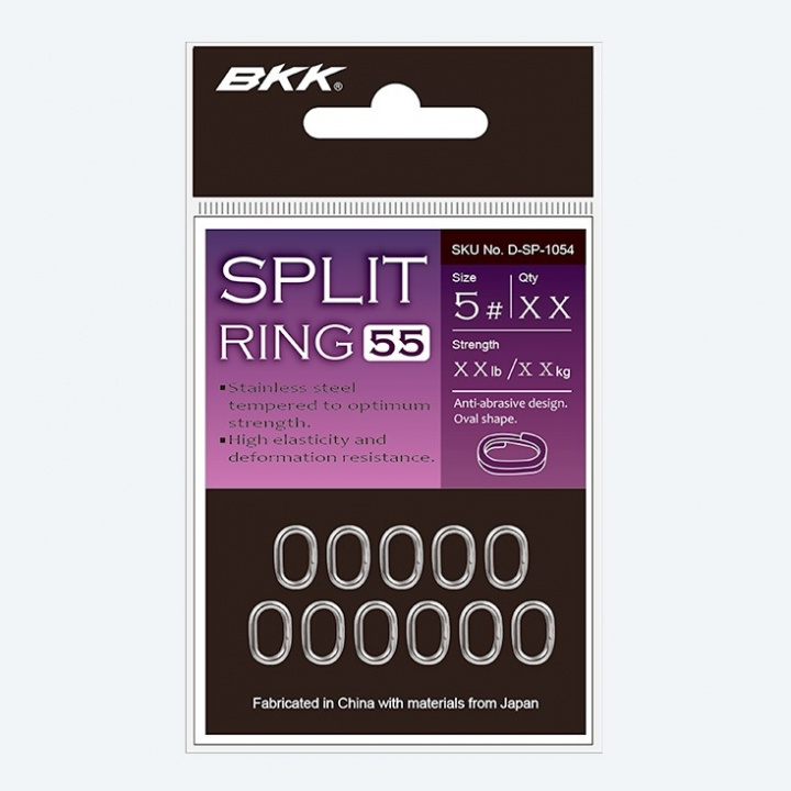 BKK Splitring-55 i gruppen Tillbehör / Krok & småplock / Fjäderringar hos Jiggar Sverige AB (BKK_splitring55_all)