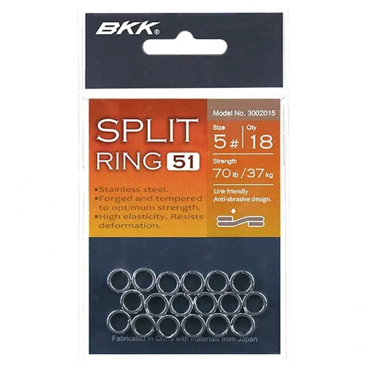 BKK Splitring-51 i gruppen Tillbehör / Krok & småplock / Fjäderringar hos Jiggar Sverige AB (D-SP-r)