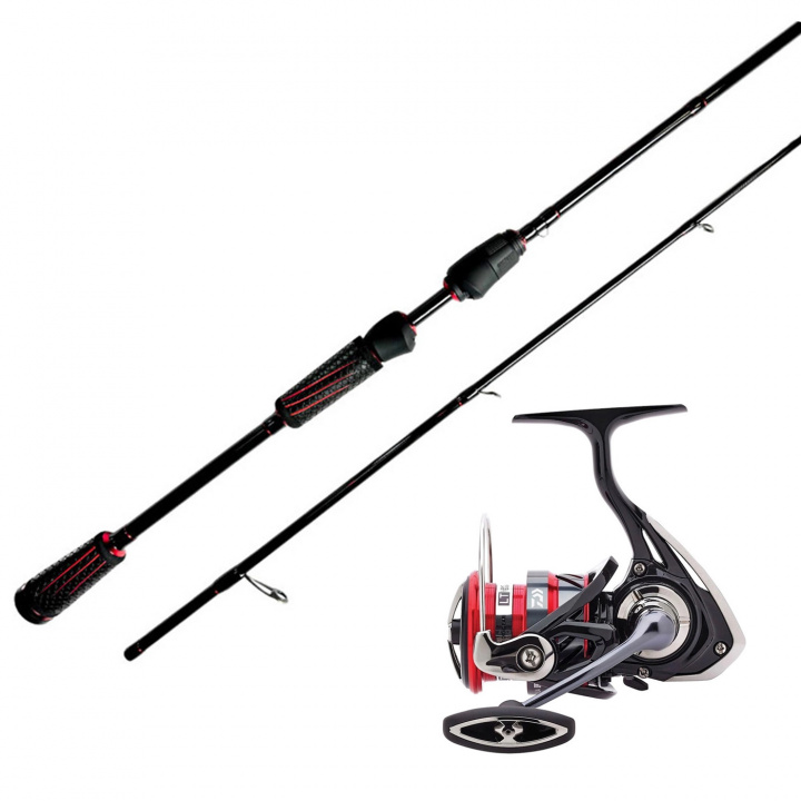 Westin Red Edition Finesse TC Daiwa 18 Ninja Haspelcombo i gruppen Spön och Rullar / Fiskeset / Haspelset Abborre och Gös hos Jiggar Sverige AB (FR90060-s)