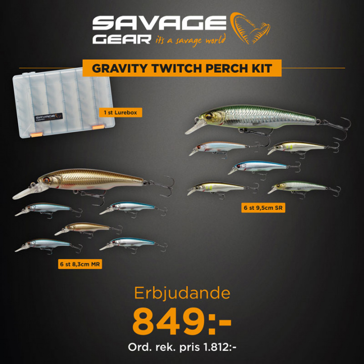 Savage Gear Gravity Twitch Perch Kit i gruppen Fiskedrag / Betespaket hos Jiggar Sverige AB (SG_gravitytwitch_perch)